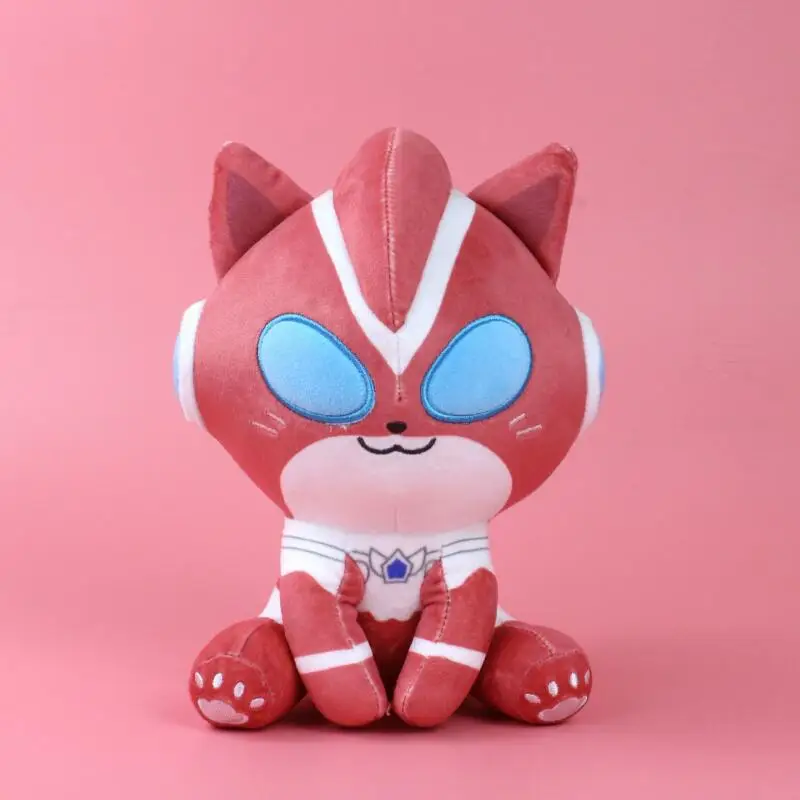 Ultraman Belial Ultraman Mebius Cute Transform Into Cat Appearance Plush Toy Pp Cotton Filling Hug Pillow Soft Doll Birthdaygift