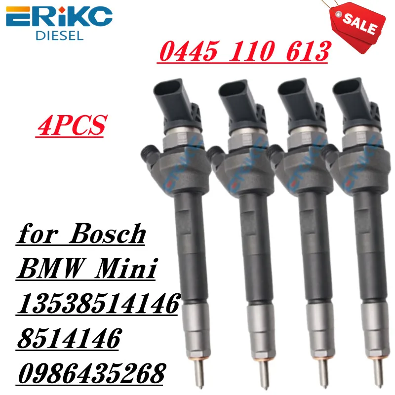 

0445 110 613 New Diesel Fuel Injector Nozzle 0 445 110 613 Common Rail Injection 0445110613 8514146 0986435268 for BMW 135385146