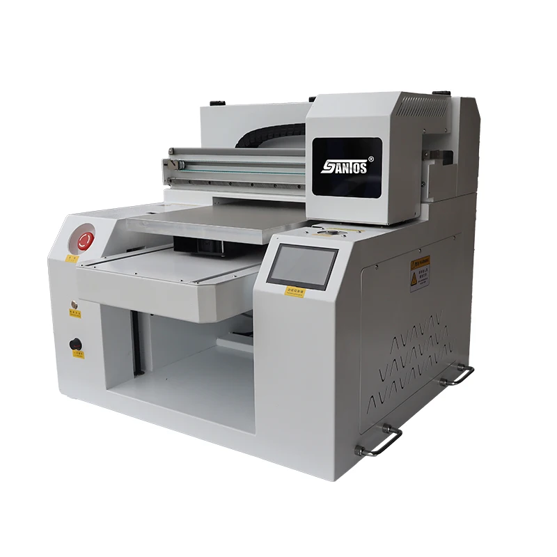 Santos A3 30*40cm UV Flatbed Printer with Dual XP600 TX800 Print Heads for Acrylic Phone Cases Ceramic UV DTF Film Printing