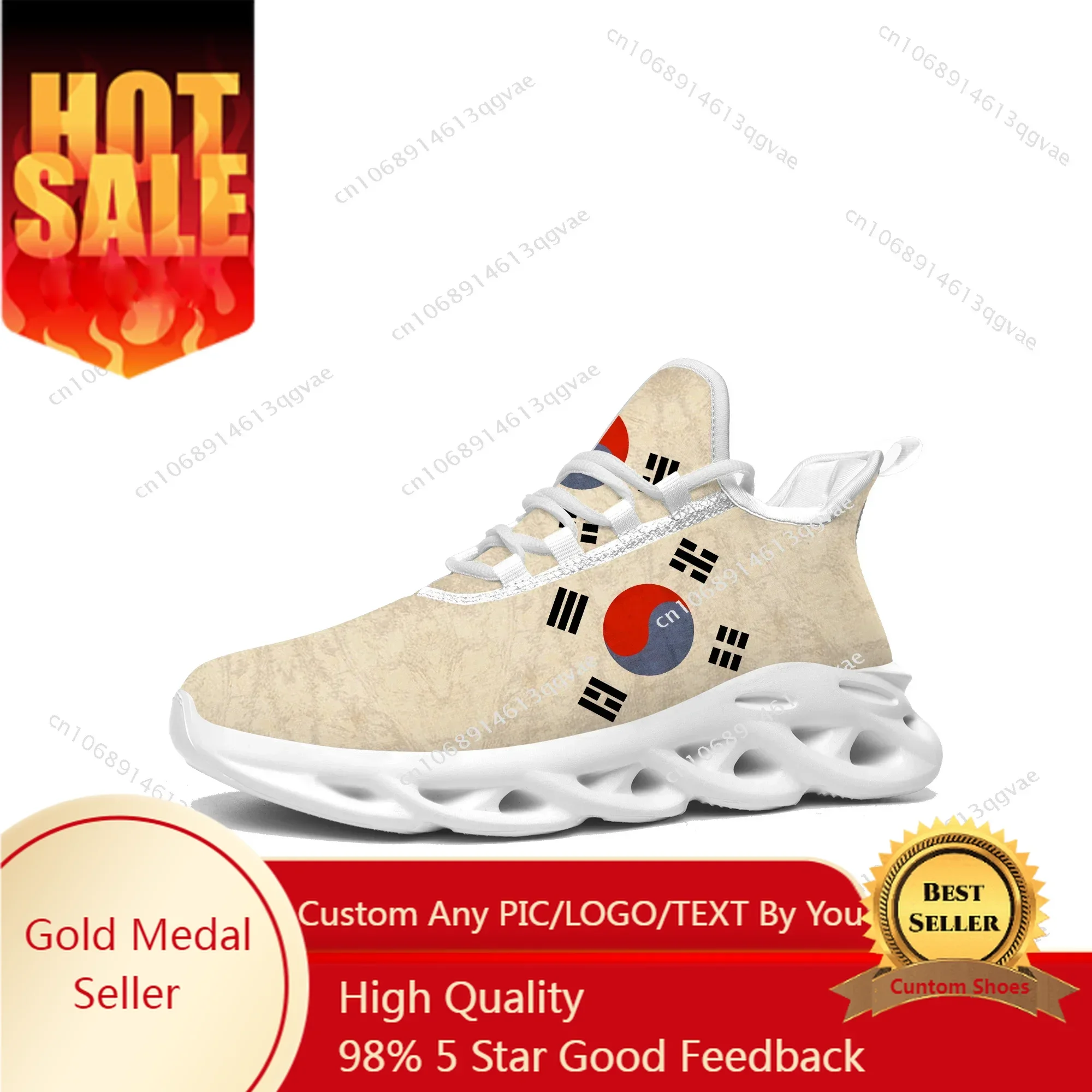 

South Korea Flats Sneakers Mens Womens South Korea Sports Running High Quality Sneaker Lace Up Mesh Footwear Tailor-made Shoe