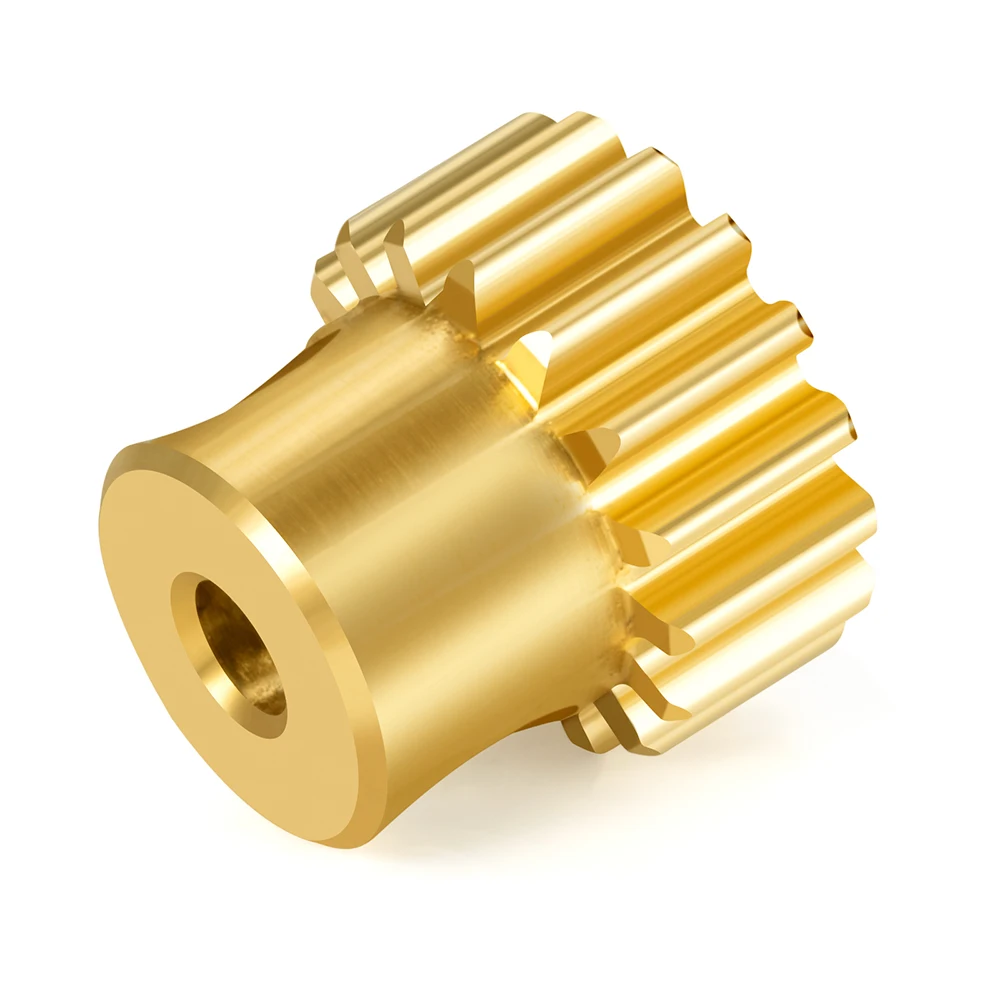 YEAHRUN 2Pcs 48P 16T 3.17mm Brass Pinion Motor Gear for 1/10 RC Model Car Upgrade Parts