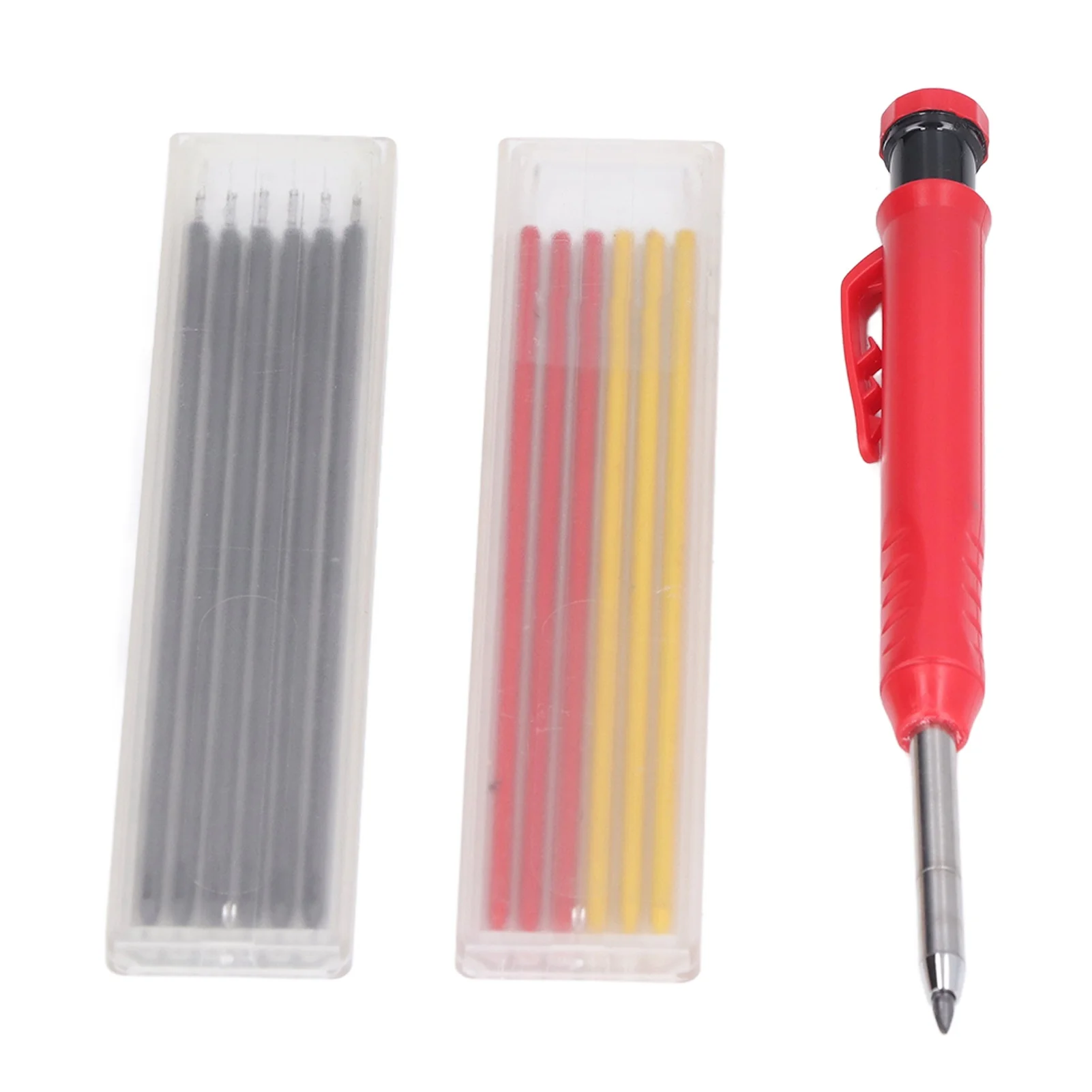 Woodworking Marking Pen Alloy Tip Scriber Multifunctional Scribing Tool with Colorful Refills