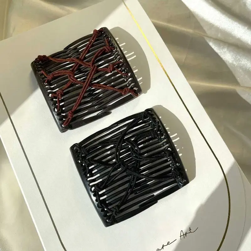 Peigne à cheveux magique créatif Vintage, corde élastique, disque, pince à cheveux pour couvre-chef pour femme, pince à cheveux à la mode