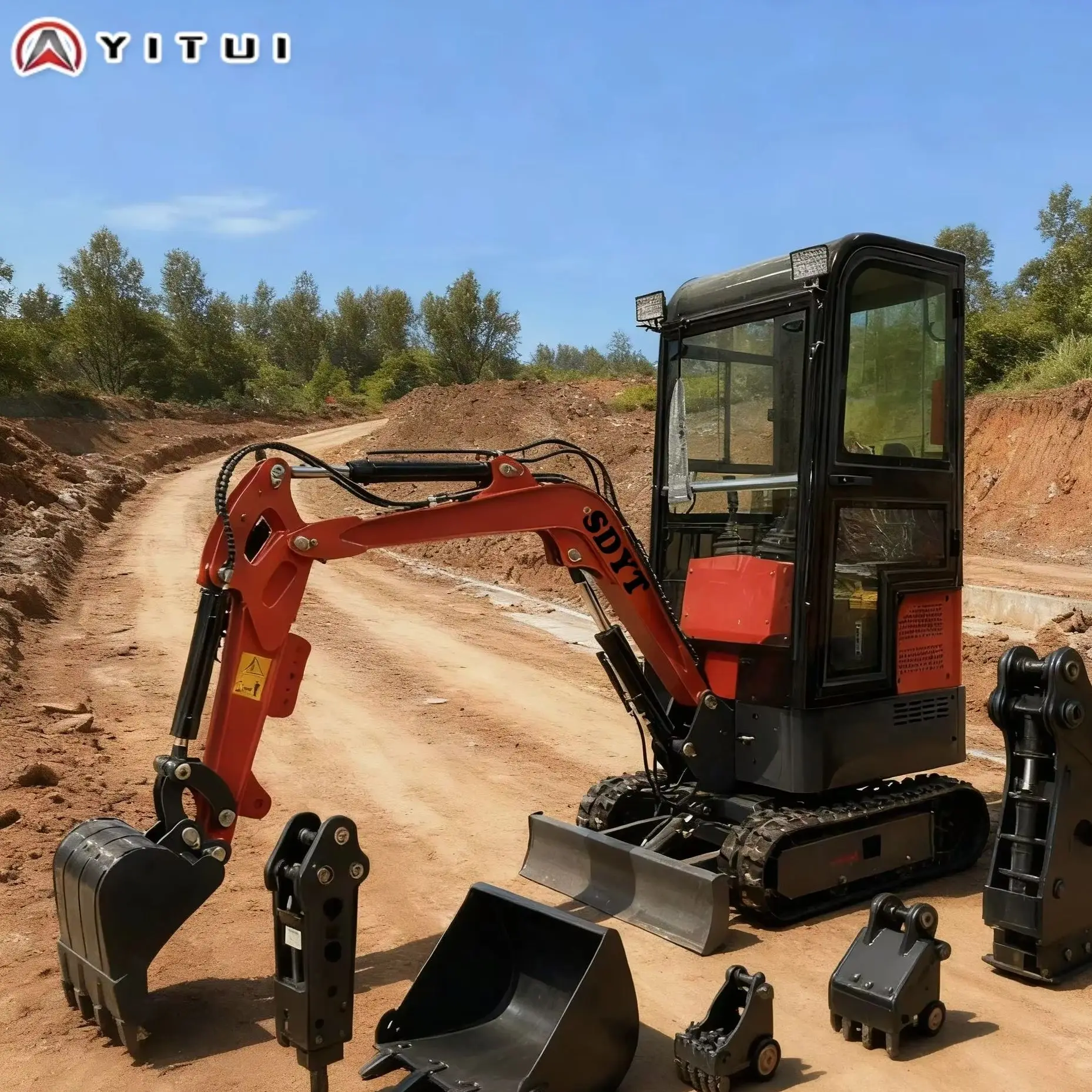 حار بيع 2 طن محرك حفارة صغيرة المسار كفاءة عالية وسهلة التشغيل مخصص حفارة صغيرة شحن مجاني