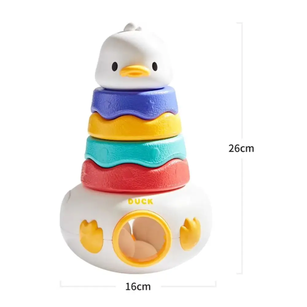 Stackable Duck Tumbler Stacking Toy Puzzle Figurki Stack Shaped Sorting Game Wczesna edukacja Craft