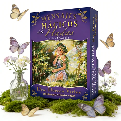 Imagen 1 del producto Mensajes Mágicos de las Hadas Cartas Oráculo.Español Idioma. con Significado en las Cartas y Consejos de Ángeles