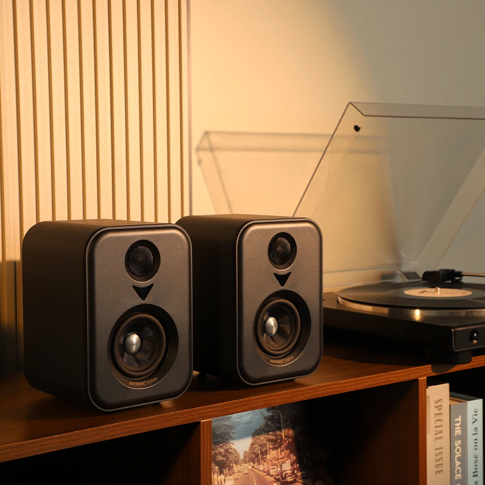 AIYIMA S400 Bluetooth Bookshelf Speakers - HiFi Audio System