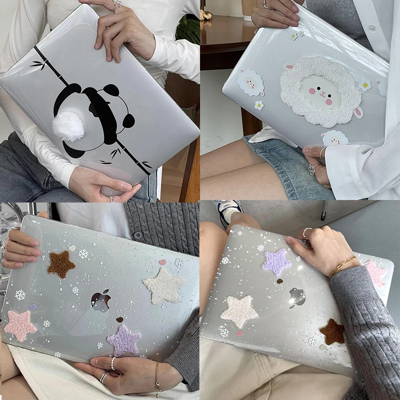 2024 Newest design Plush Case for 2023 Macbook Air M1 A2179 A2337 M3 Pro14 A2918 A2992 M2 Air15 A2941 A3114 Air13.6 A2681 A3113