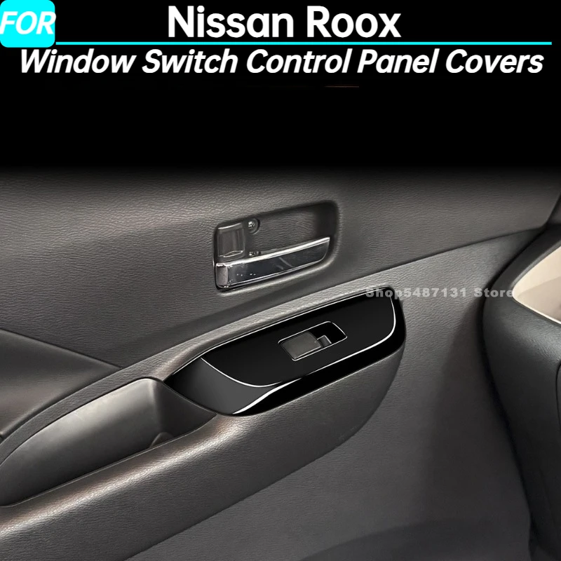 

Car Window Switch Control Panel Covers Trim for Nissan Roox Interior Accessories 2023 2024 2025 for Right Hand Drive