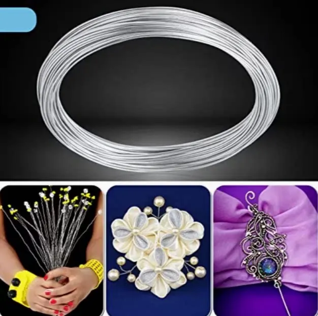 3/5/10 meters 1/1.5/2 mm silver bendable aluminum craft wire for DIY doll skeletons and craft making view 2