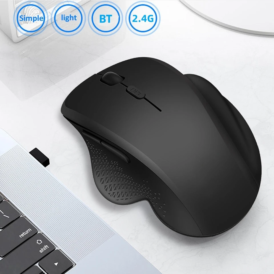 Wireless Mouse Gamer Gaming Mouse Bluetooth Mouse Wireless Type C Rechargeable Mause Ergonomic USB Computer Mice for PC Laptop