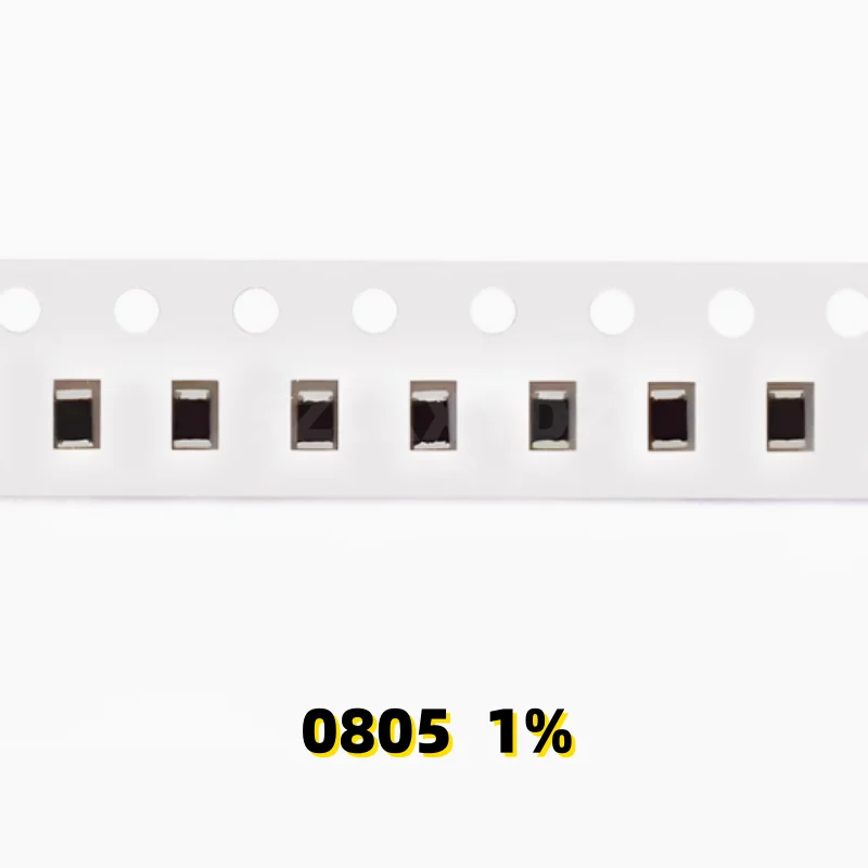 5000 ピース/ロット 0805 125mW 1% SMD チップ抵抗抵抗 0R 〜 10M 0R 1R 10R 100R 220R 330R 1K 4.7K 4K7 10K 100K