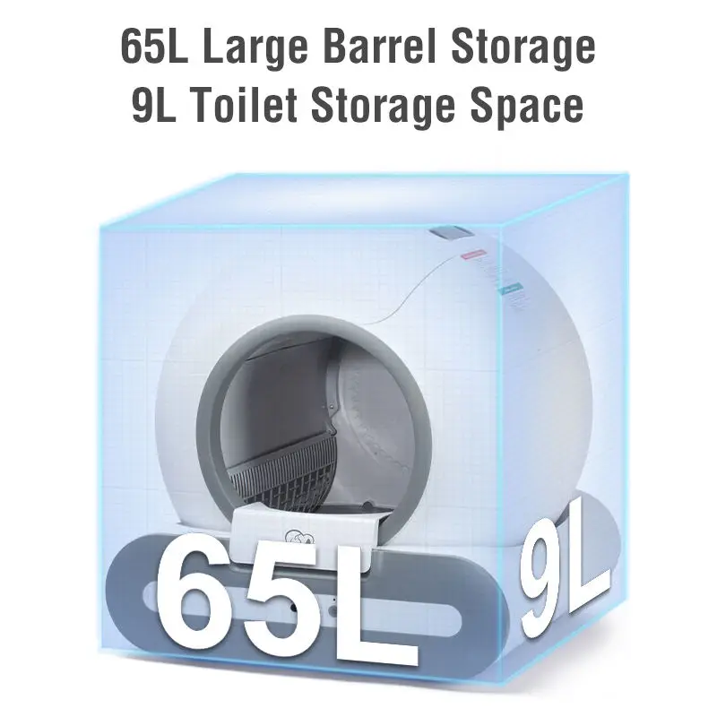 European Union Warehouse Inventory - Fully Automatic Electric Basin Smart Cat Toilet with Advanced Deodorization