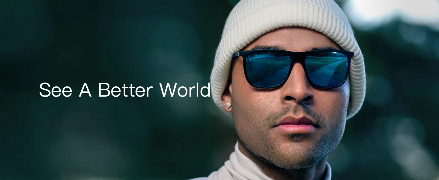 ZENOTTIC sonnenbrillen herren Quadratische polarisierte Sonnenbrille für Herren, ultraleichte Carbonfaser-Sonnenbrille, zum Fahren, Angeln, Golf, Sport, UV400-Schutz – Detail 1
