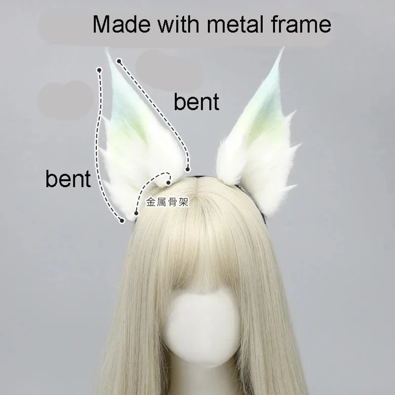 هونكاي: ستار السكك الحديدية Feixiao تأثيري أغطية الرأس النساء لطيف Jiaoqiu زي انفصال الأذن عقال لحفلة الهالوين عيد الميلاد هدية