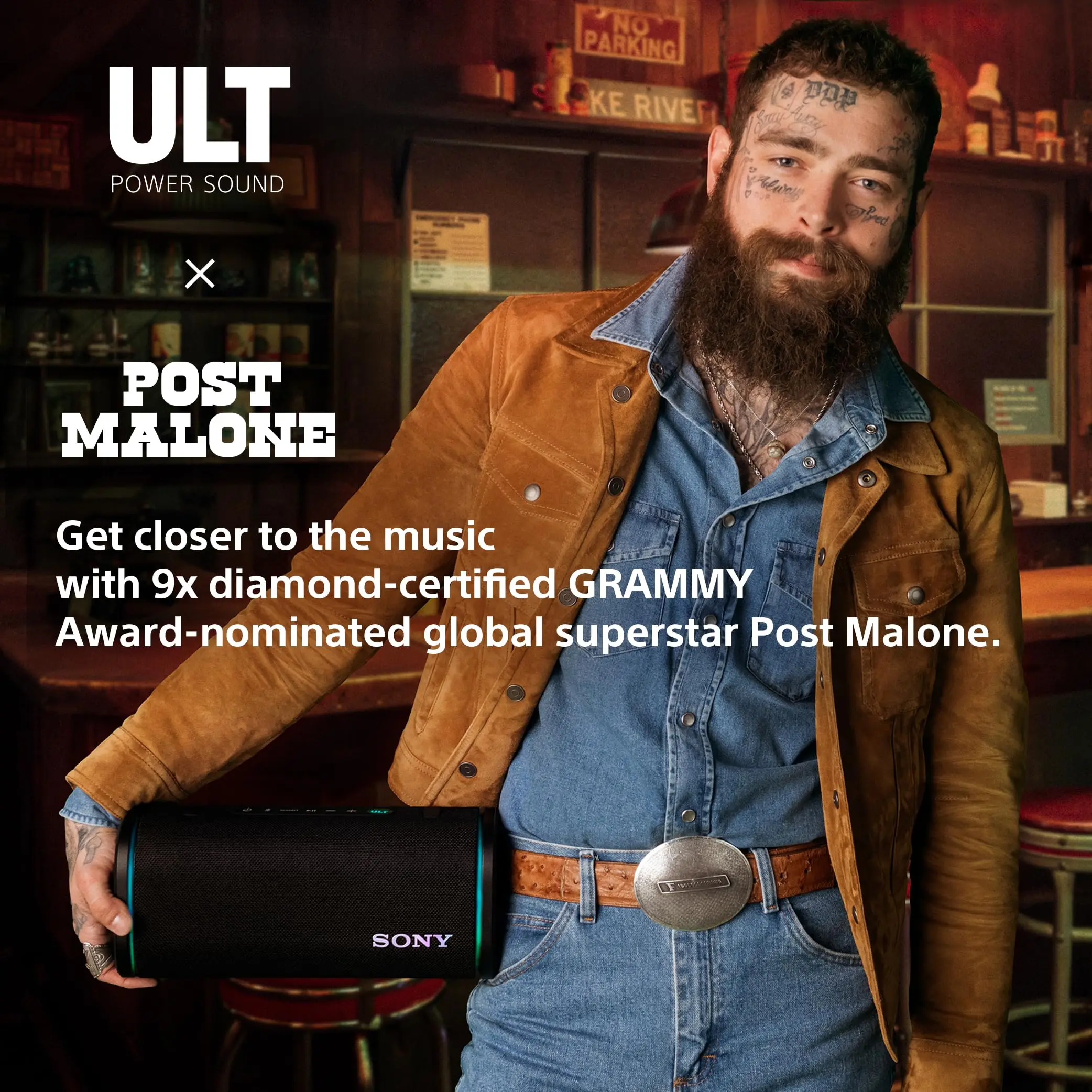 Sony ULT Field 5 Wireless Portable Bluetooth Speaker IP67 Waterproof Dustproof and Rustproof with Enhanced Bass 360° Party Light