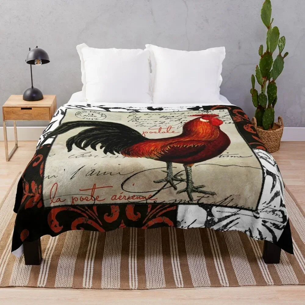 

Europa II Rooster Throw Blanket Color Fast Cozy Throw Blanket