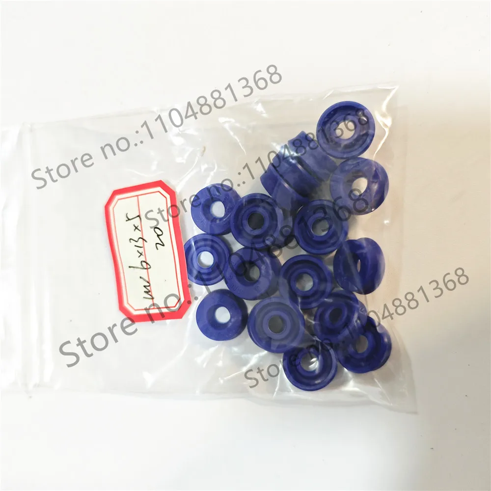 10pcs DZ UN blue U-shaped ring 6 * 12 13 14 16 * 4 5 5.5 6 8 frameless hydraulic oil seal