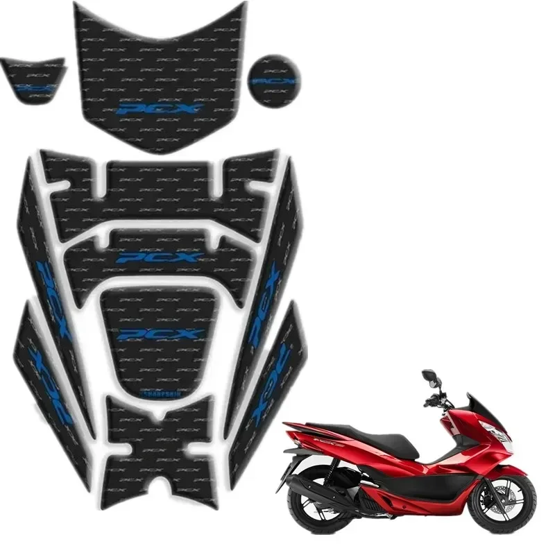 For Honda PCX 125 150 PCX125 PCX150 2018 2019 Motorcycle Motor Tank Pad Protector 3D Gel Sticker Decal - 2