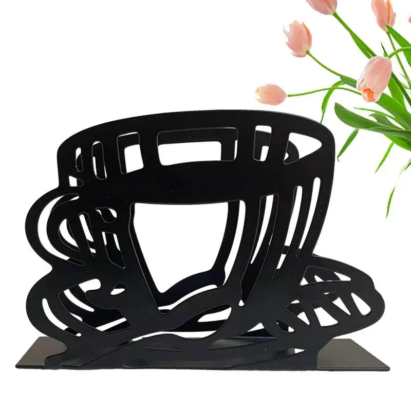 

Napkin Holder For Table Coffee Cup-shaped Cocktail Napkins Dispenser For Indoor Vertical Tissue Stand Organizer For Restaurant