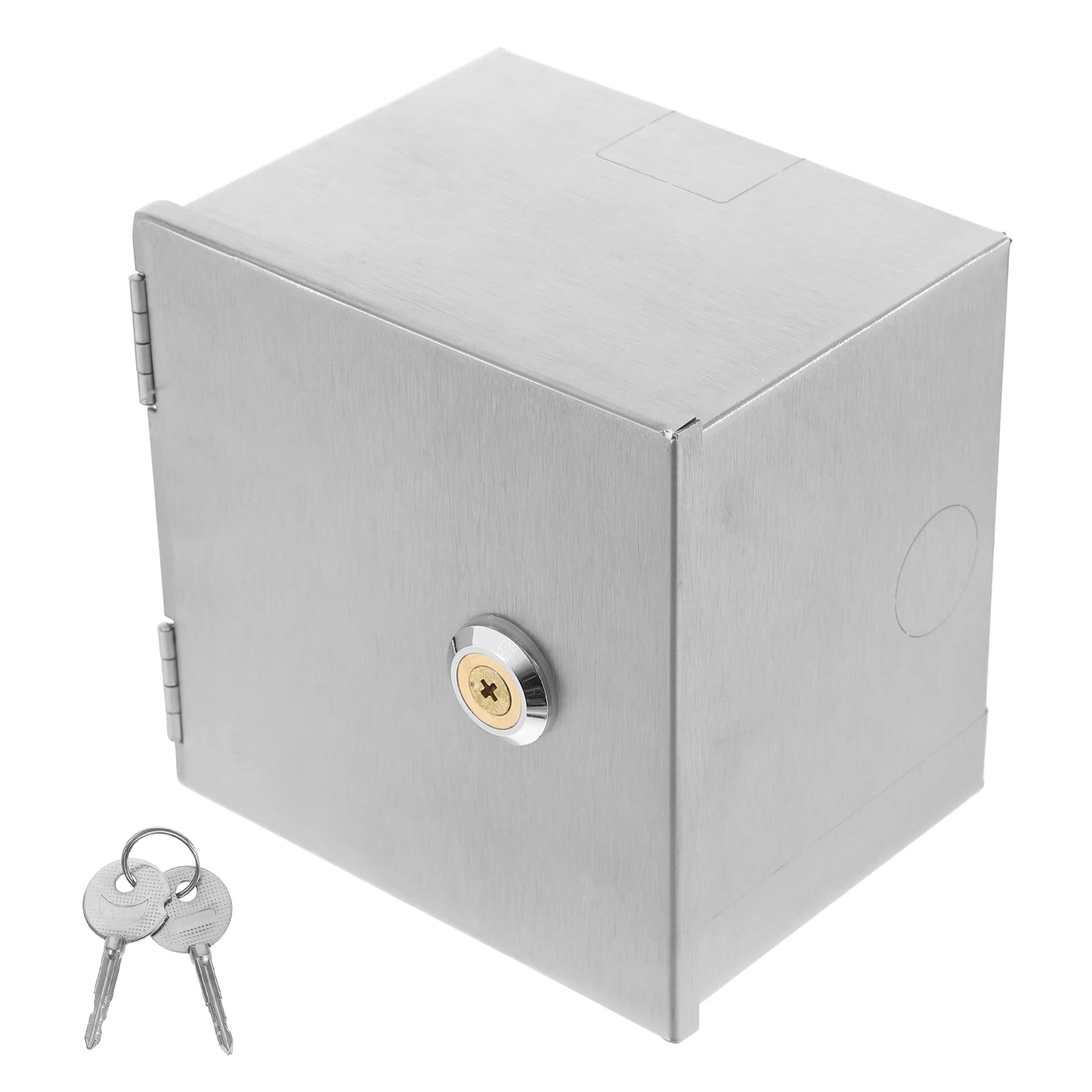 

Socket Box Electrical Enclosure Waterproof Outdoor Metal Protection Safety Lock Spacious Interior Easy Installation Wall Mount