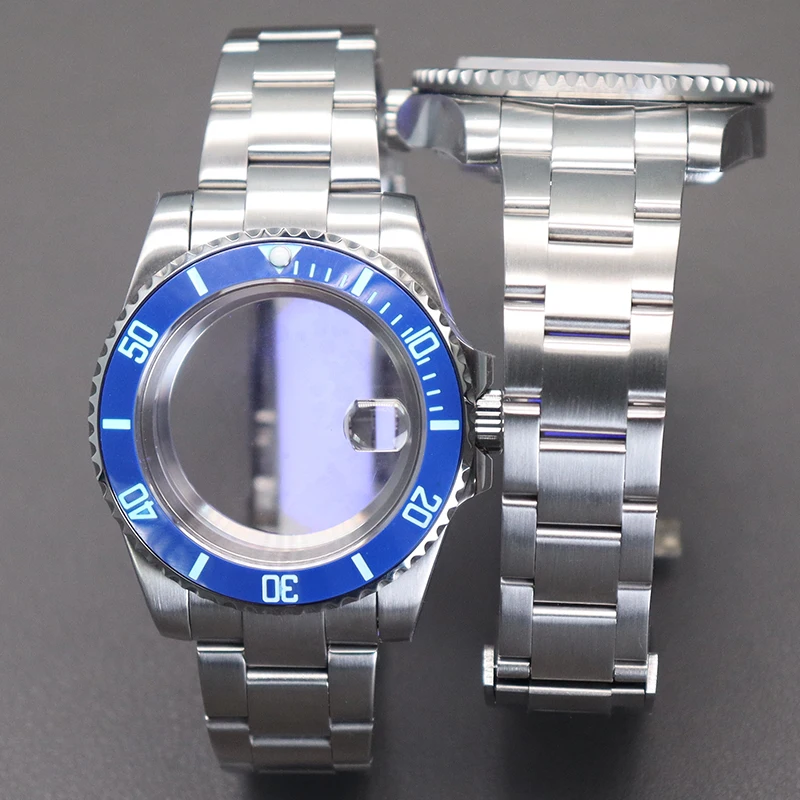 

Men's Watch 40mm Case Strap Full C3 Text Luminous Bezel Sapphire For SUB Seiko NH35 NH36/38 Miyota 8215 ETA 2824 Movt 28.5mmDial