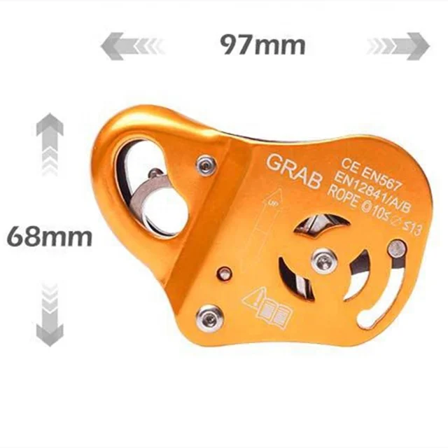 7075 Magnesium Alloy Climbing Ascender for Rock Climbing Mountaineering Tree Arborist Expedition Caving Rescue Aerial Work