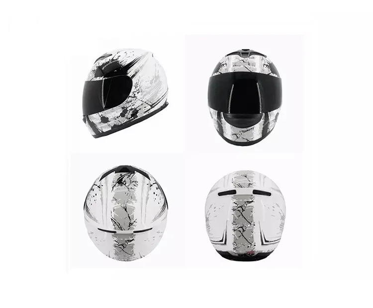 2026 Hot Selling Ready to Ship Fullface Helmet for Bike Motorcycle Wholesale Abs Men Cool Shapes Motorcycle Helmet