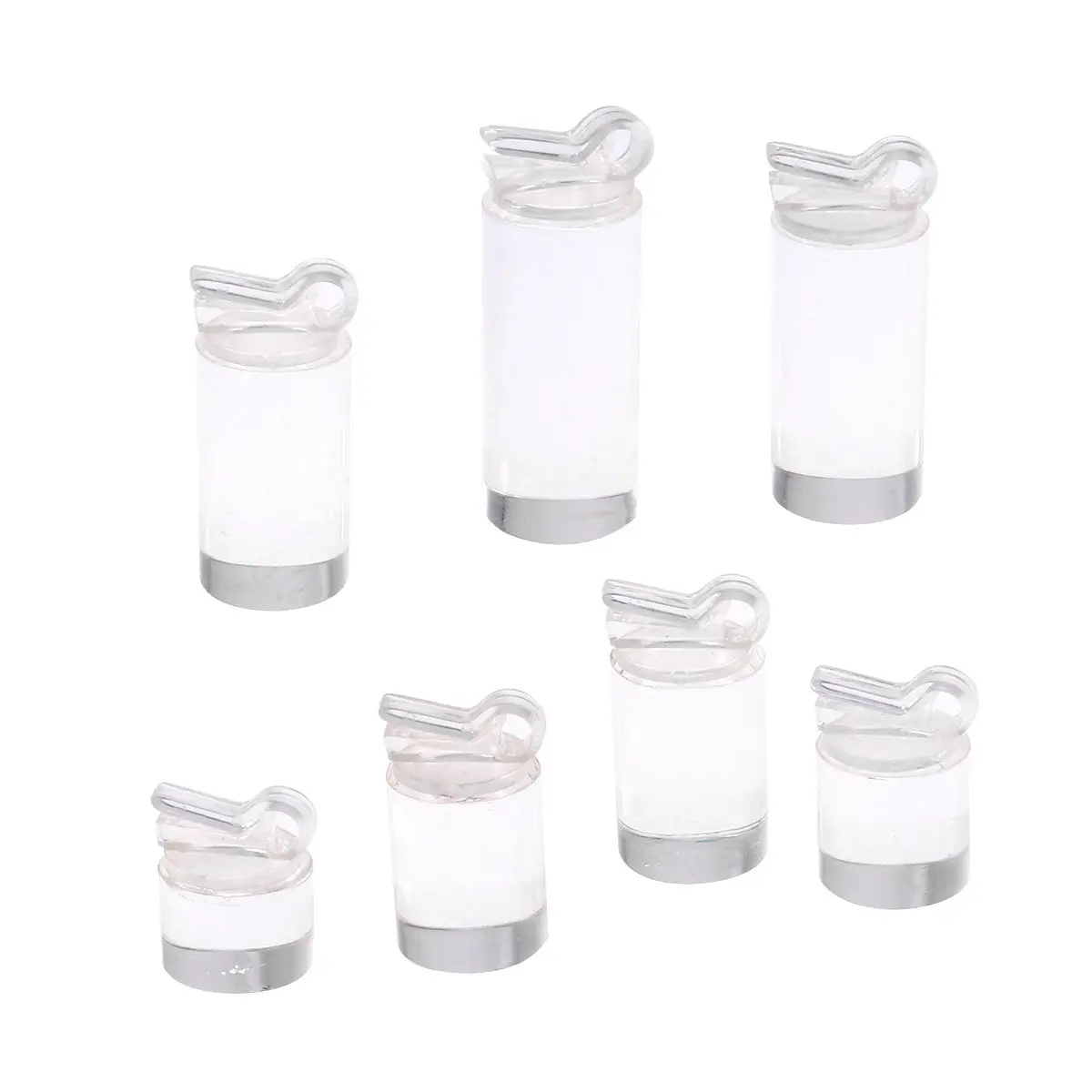 

7 Pieces Rings Display Holder Premium Acrylic Transparent Stand for Ring Art Jewelry Display and Photography Props