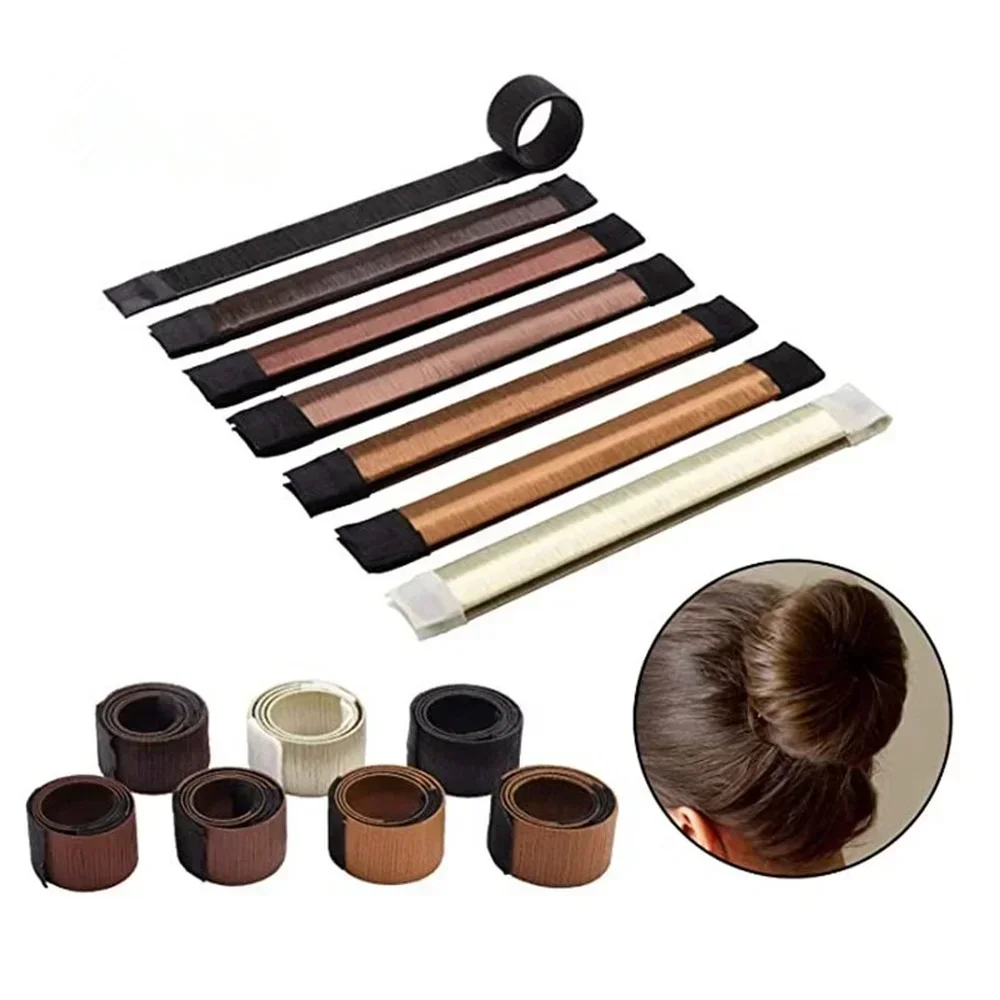 

Инструменты для укладки волос DIY Magic Bun Maker, Twist Sponge Donut Bun Maker, аксессуары для кос, французская прическа с косами, коричневая