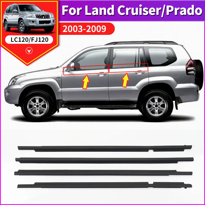 

Уплотнительная лента для наружного покрытия окон автомобиля Toyota Land Cruiser Prado 2003 2009 2008 2007 2006 LC120