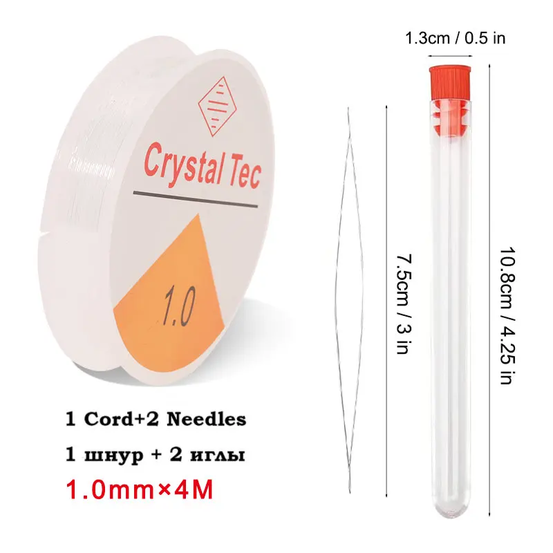 0,5–1,0 mm elastische Schnur, Perlenfaden, Stretch-Schnur, Faser-Bastellinie für Schmuckherstellung, DIY-Rocailles, Pony-Perlen, Armbänder