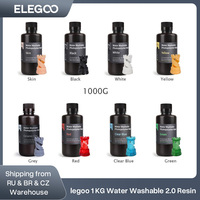 ELEGOO Resin Washable Resin UV Resin For ELEGOO Mars 2 Pro 3D Printer Resin 1000g Washable 3D Printer Resin For Photon Mono