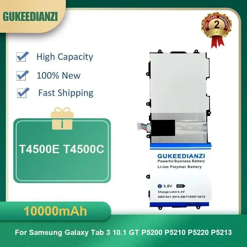 

10000 мАч T4500E T4500C Аккумулятор для планшета Samsung Galaxy Tab 3 10,1 GT P5200 P5210 P5220 P5213 Высокая емкость