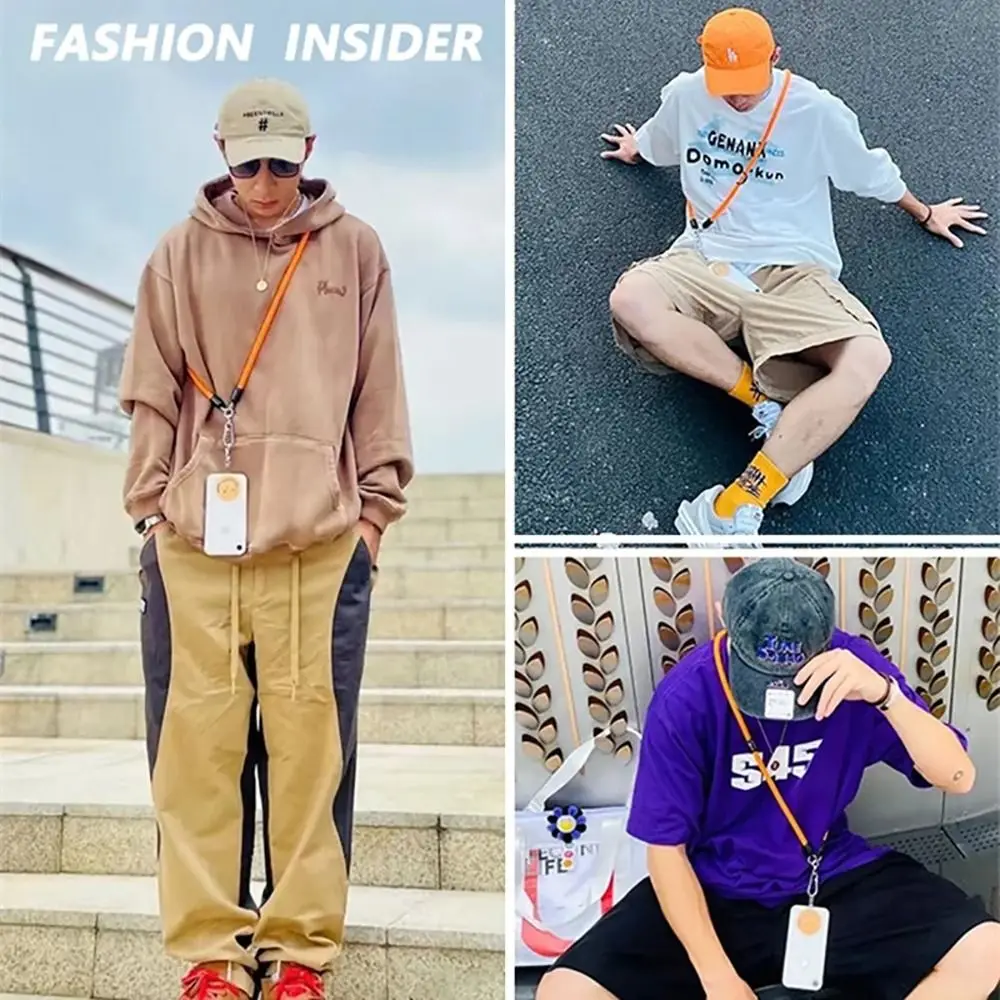 1 قطعة تسلق الهاتف المحمول الحبل 120 سنتيمتر طويلة تدوير المشبك Crossbody حزام الهاتف قابل للتعديل مع التصحيح الرقبة الفرقة الحبل سلسلة #3