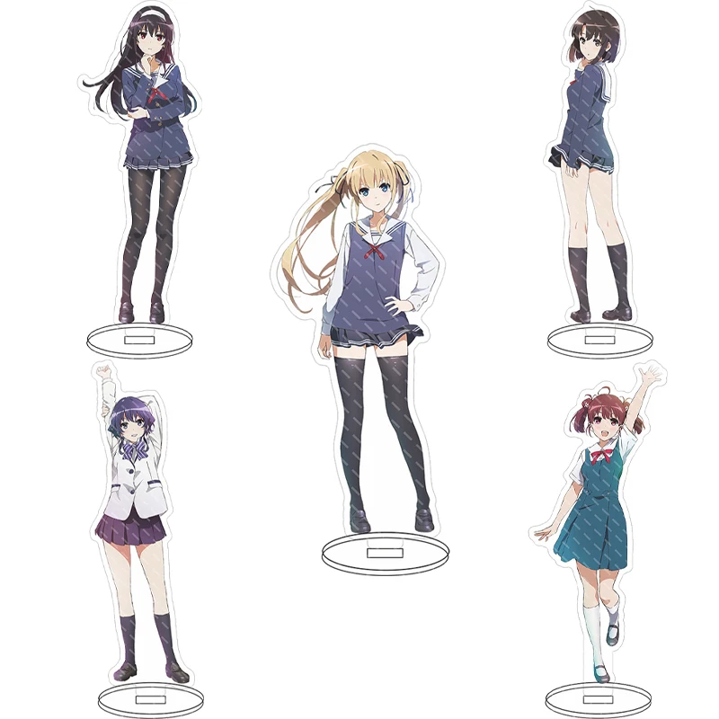 16CM Anime Saekano: How to Raise a Boring Girlfriend Megumi Kato Eriri Utaha Tomoya Aki Acrylic Stand Figure Cos Ornaments Gifts