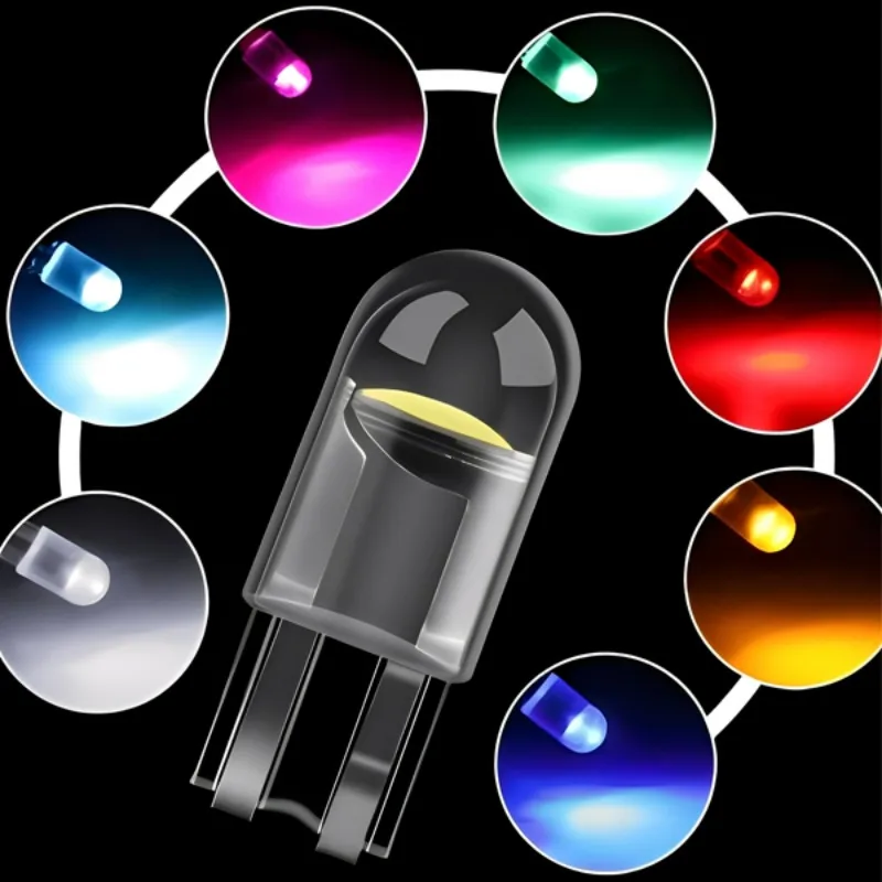 

T10 W5W COB 12V LED Light Bulb High Brightness Bulb Side Marker License Plate Light Interior Reading Tail Lamp Auto Modification