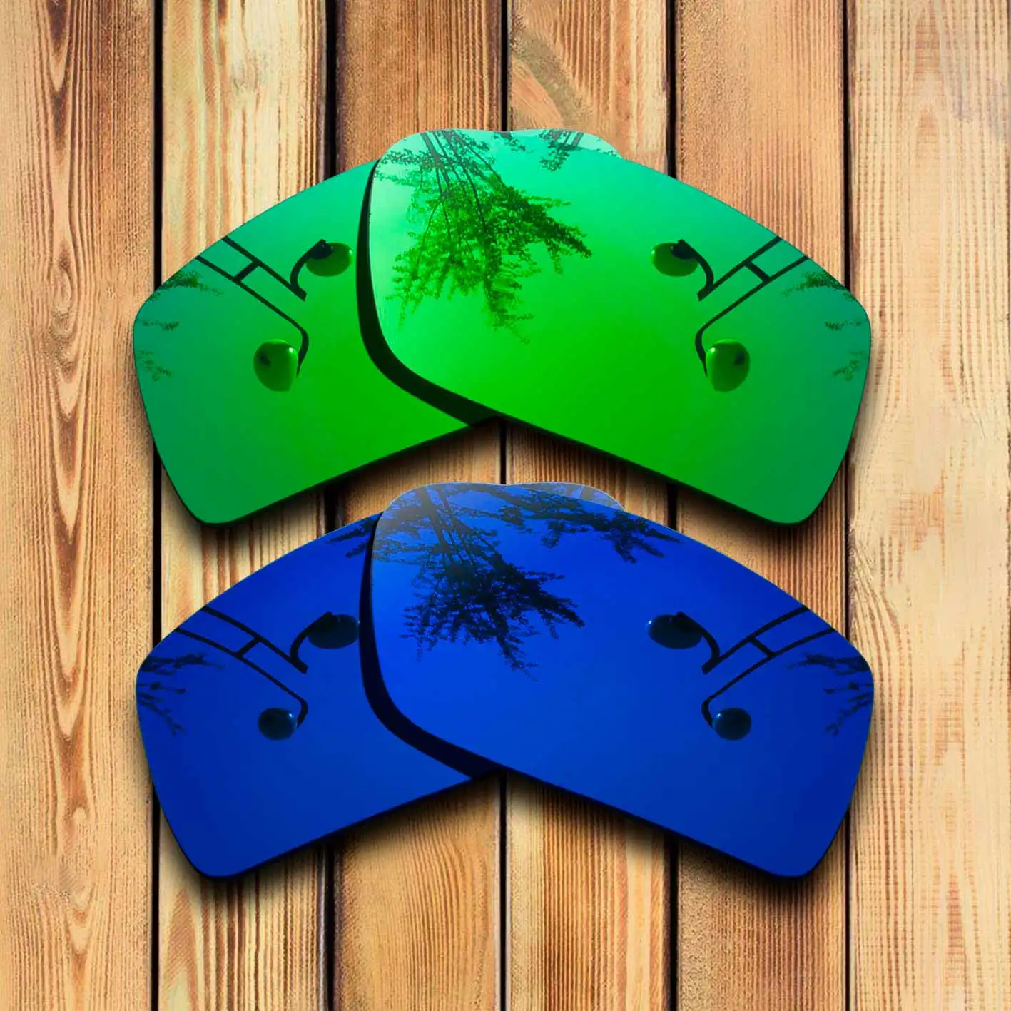 

100% Precisely Cut Polarized Replacement Lenses for Gascan Small Sunglasses Green & Deep Blue Combine Options