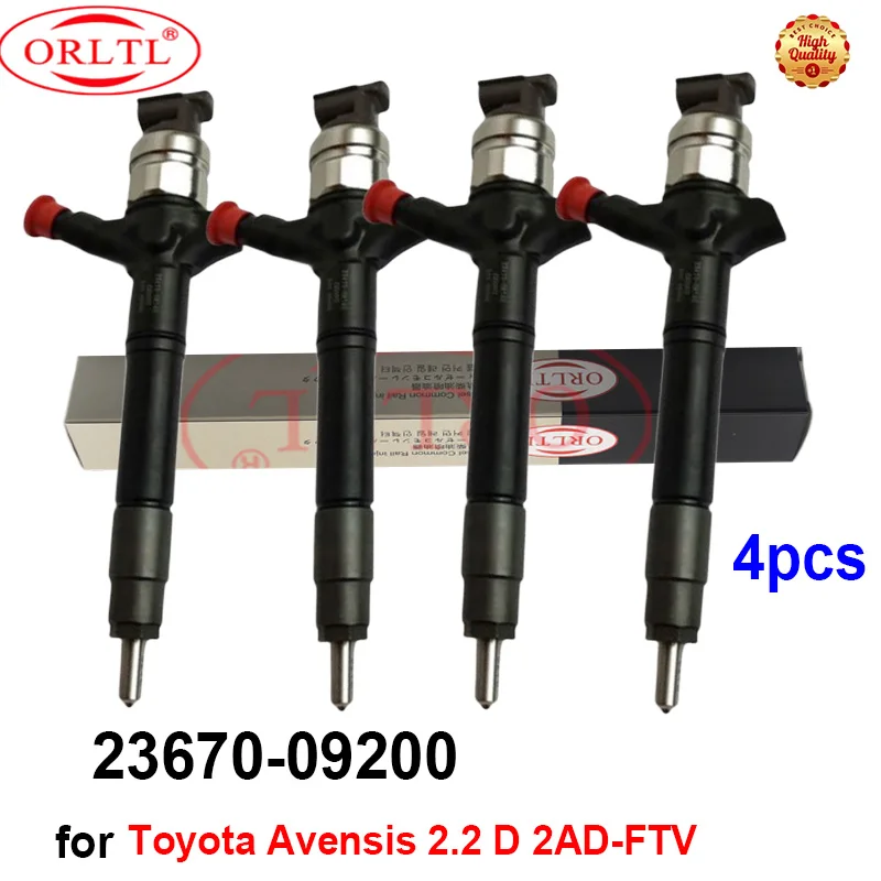 

4PCS ORLTL Injector Assembly 2367009200 23670-09200 Nozzle 2367009200 FOR Toyota Avensis 2.2 D 2AD-FTV