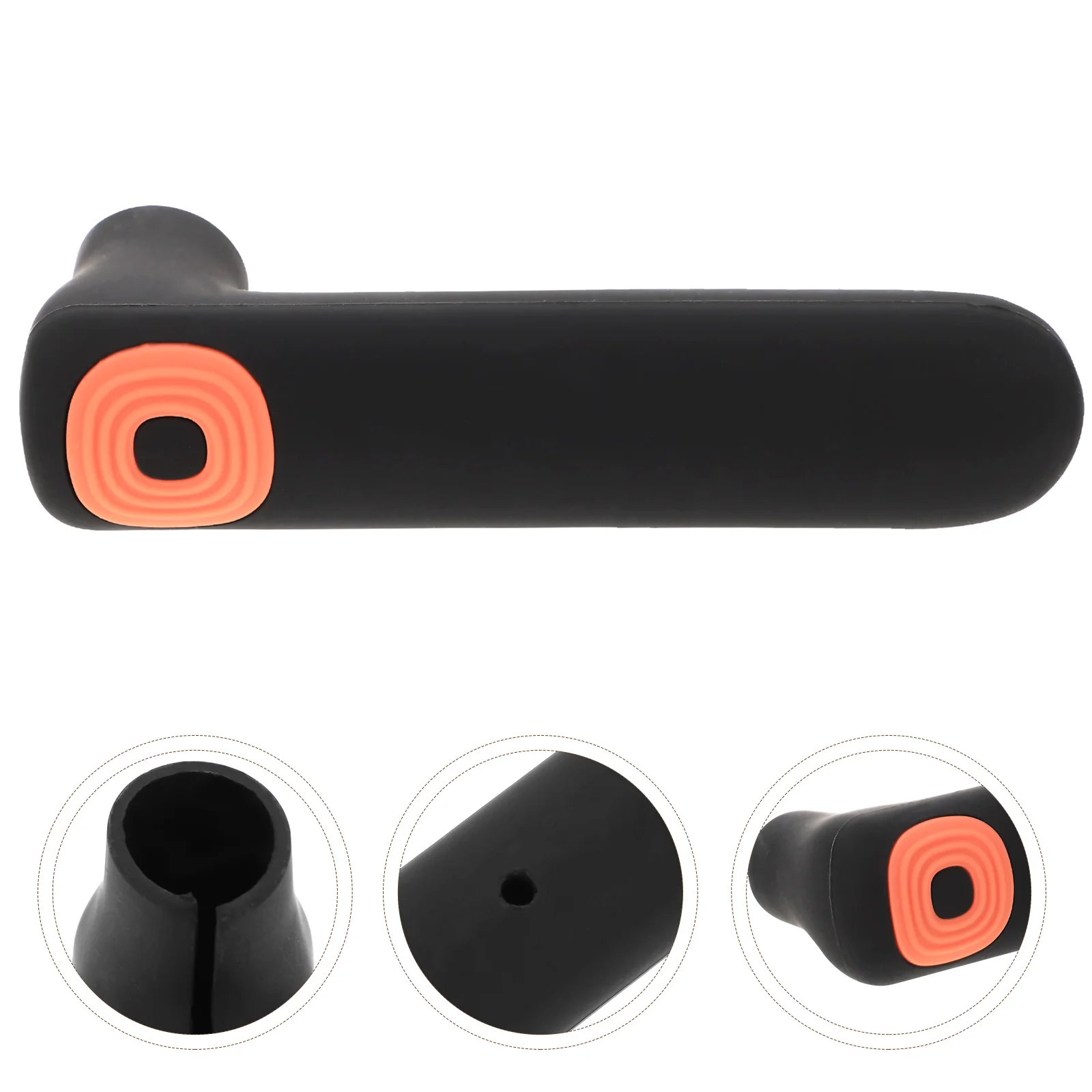 Child Proof Door Knob Handle Cover Pull Silicone Sleeve Anti-collision Protective Black Silica Gel