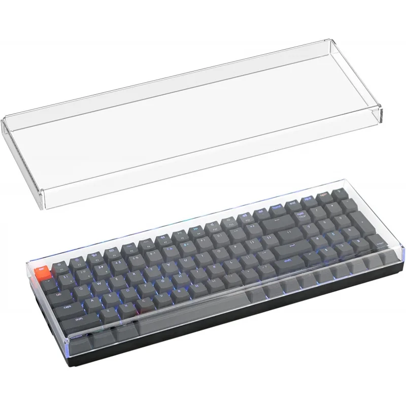 Geekria Keyboard Dust Cover Compatible With Keychron K4 Nuphy Halo96 V2 LOFREE Flow Lite 100 Keys Clear Acrylic Keypads Cover