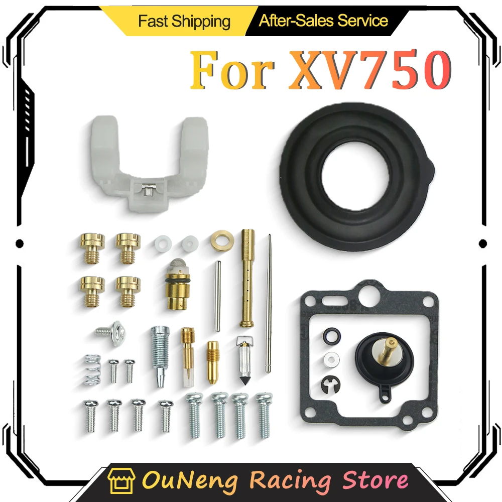 

For XV1100 XV1100S Yamaha Virago 750 XV750 XV 750 1988-1998 1988-1999 Float Diaphragm Vacuum Motorcycle Carburetor Repair Kit