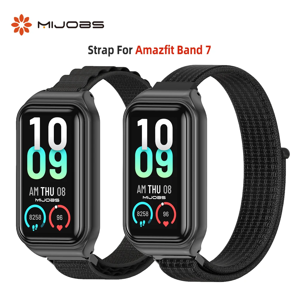 

For Amazfit Band 7 Strap Nylon Loop Bracelet for Amazfit Band 7 Smart Watch Wrist Belt Accessories