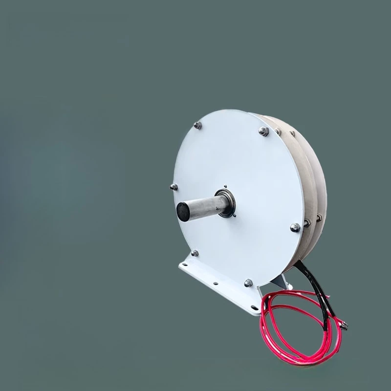 1500W 0.07N.m Coreless Disc Generator 50-850RPM Ultra-Low Torque Wind Energy Free Energy 1-200V 1-15A Output