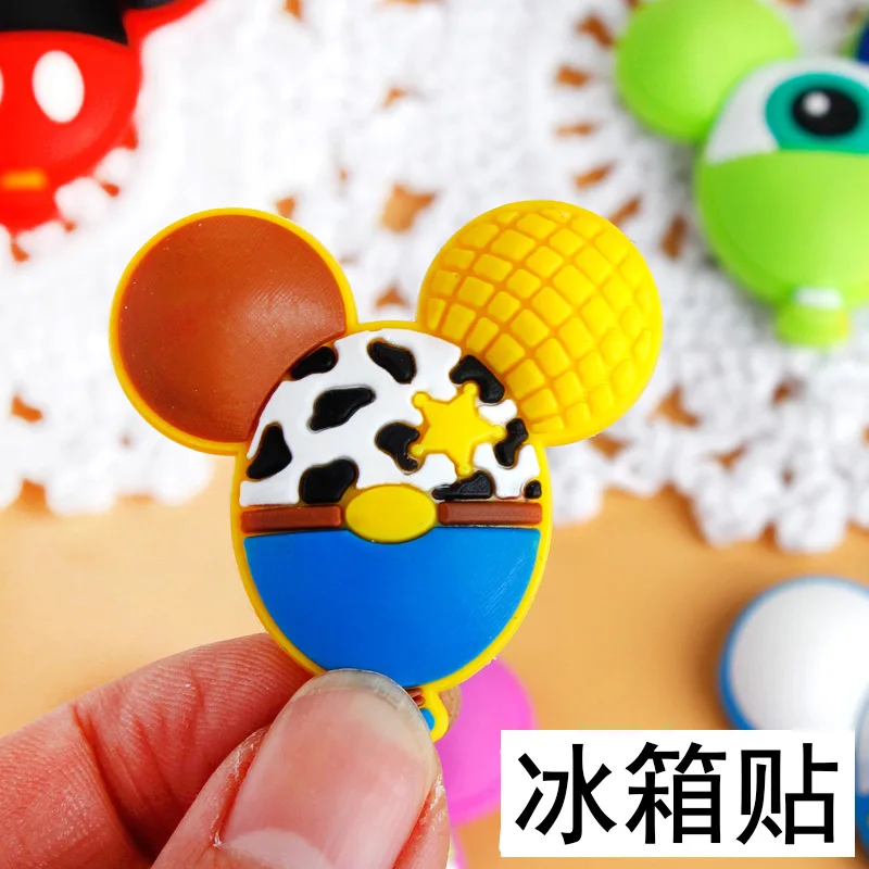 Disney Cartoon Mickey Drawing Board Magnet Mini Refrigerator Home Decoration Sticker Magnets Fridge Souvenir Whiteboard Magnets