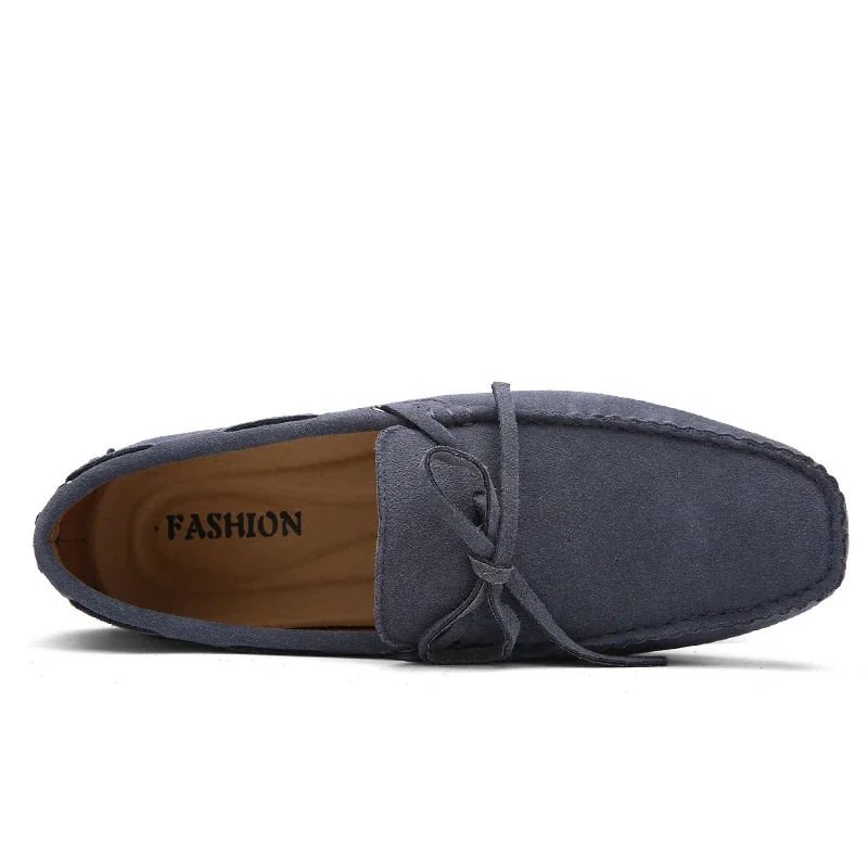 Suede Shoes Men Size 38-49 Luxury Men Loafers Soft Moccasins Man High Quality Shoes Casual Genuine Leather Driving Flats Penny