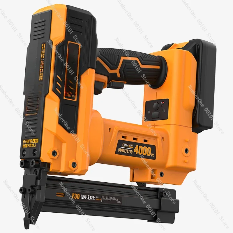 High speed efficiency 2000/2500/3000 mAh F30 Rechargeable lithium battery nail gun send fast charging straight woodworking tool