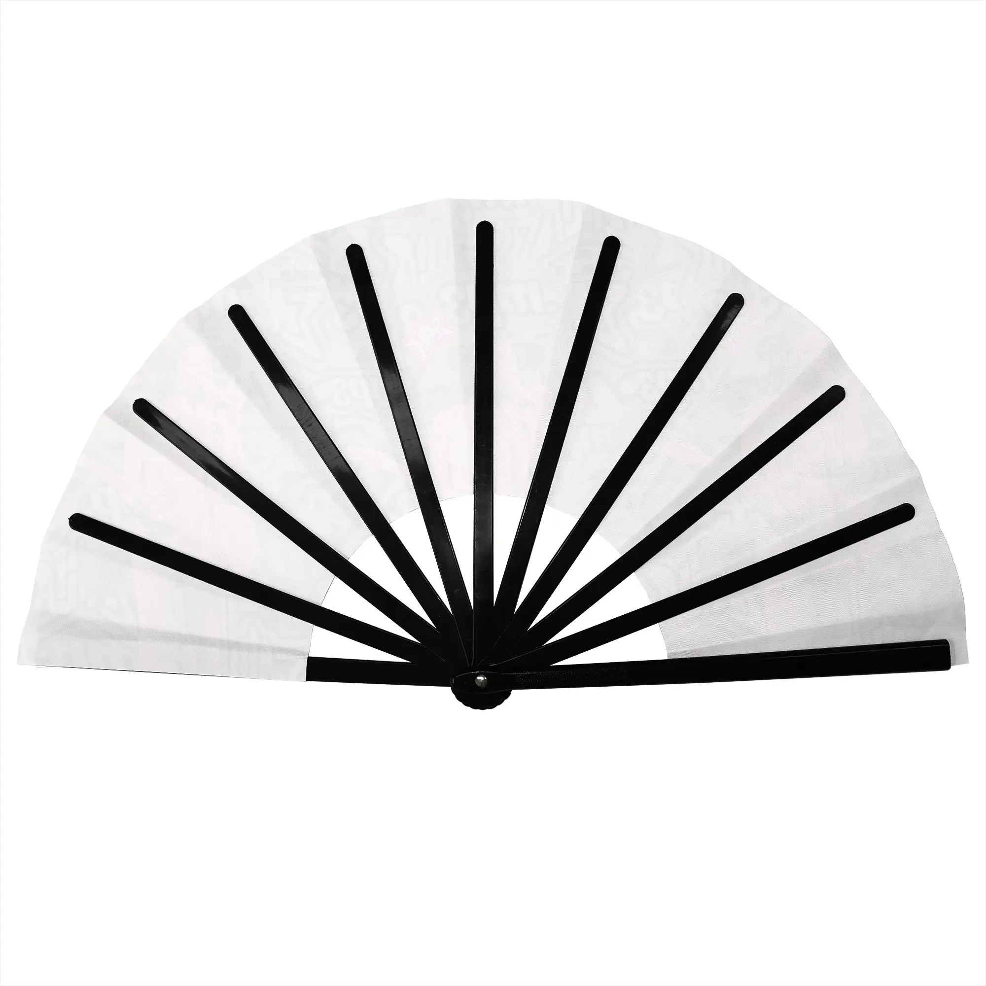 E-Emilia Mernes Traditional Folding Fan Chinese Style Mp3 Singer High-Quality Polyester Fans Gift Classic Decorative Hand Fan