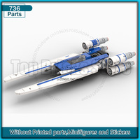 Spaceship Model MOC Building Blocks U-Wing DIY Assembly Bricks Model Creative Ideas Collection Educational Display Toy Xmas Gift