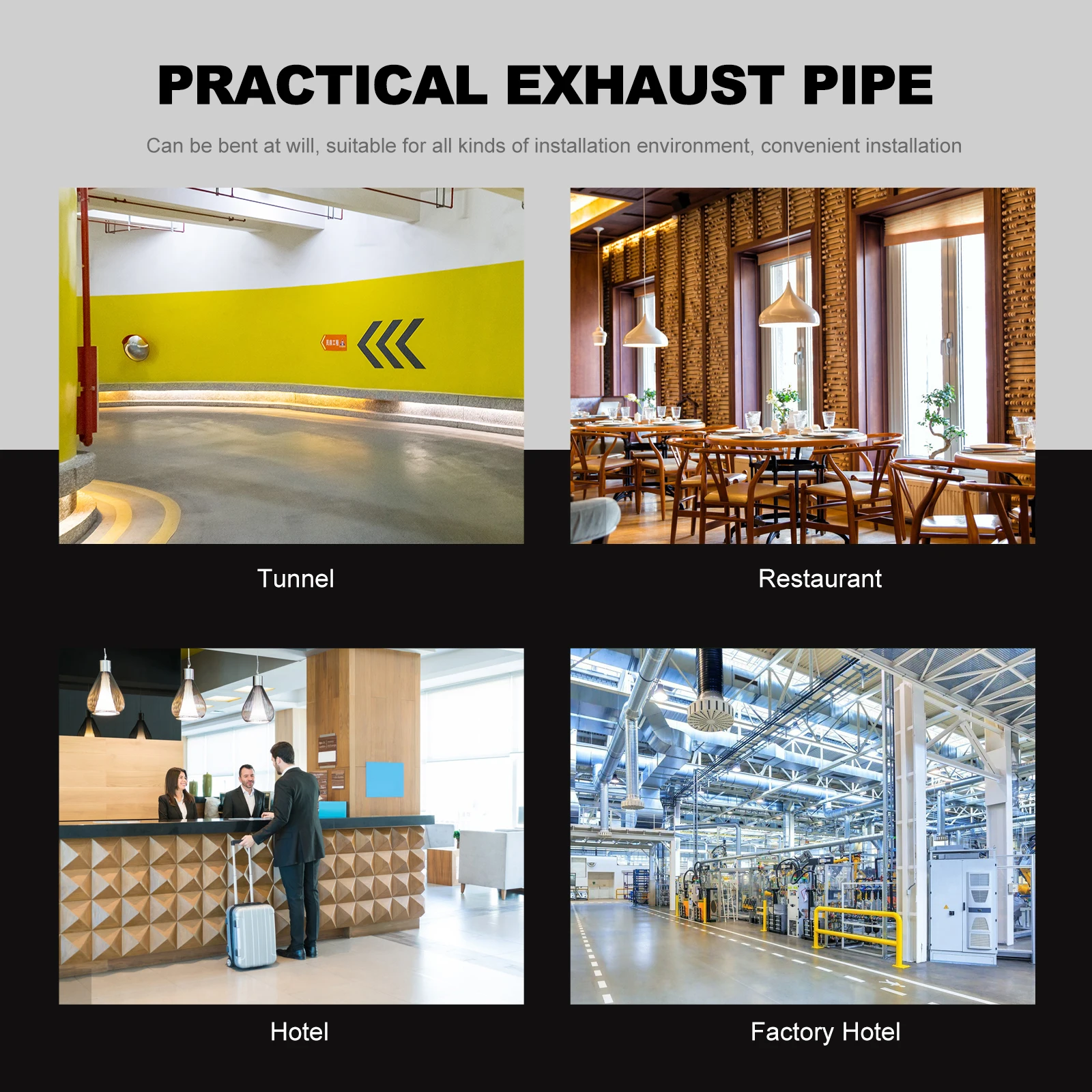 

Y Shape 3 Way Duct Splitter 100MM ABS Material Smooth Inside Exhaust Fan Accessories Duct Connector Three Way Hose Adapter